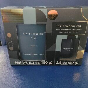 Landon Tyler Driftwood Fig Candle & Bath Salt Gift Set